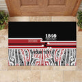 Personalised Toitu Te Tiriti Aotearoa 1840 Rubber Doormat Red Kowhaiwhai Puhoro - Aussie Hoodie
