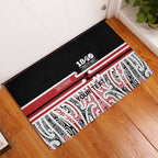 Personalised Toitu Te Tiriti Aotearoa 1840 Rubber Doormat Red Kowhaiwhai Puhoro - Aussie Hoodie