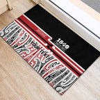 Personalised Toitu Te Tiriti Aotearoa 1840 Rubber Doormat Red Kowhaiwhai Puhoro - Aussie Hoodie