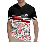 Personalised Toitu Te Tiriti Aotearoa 1840 Rugby Jersey Red Kowhaiwhai Puhoro - Aussie Hoodie