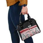 Personalised Toitu Te Tiriti Aotearoa 1840 Shoulder Handbag Red Kowhaiwhai Puhoro - Aussie Hoodie