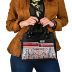 Personalised Toitu Te Tiriti Aotearoa 1840 Shoulder Handbag Red Kowhaiwhai Puhoro - Aussie Hoodie