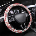Toitu Te Tiriti Aotearoa 1840 Steering Wheel Cover Red Kowhaiwhai Puhoro - Aussie Hoodie
