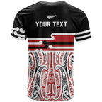 Personalised Toitu Te Tiriti Aotearoa 1840 T Shirt Red Kowhaiwhai Puhoro - Aussie Hoodie