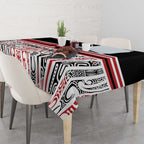 Personalised Toitu Te Tiriti Aotearoa 1840 Tablecloth Red Kowhaiwhai Puhoro - Aussie Hoodie