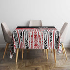 Personalised Toitu Te Tiriti Aotearoa 1840 Tablecloth Red Kowhaiwhai Puhoro - Aussie Hoodie