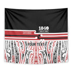 Personalised Toitu Te Tiriti Aotearoa 1840 Tapestry Red Kowhaiwhai Puhoro - Aussie Hoodie
