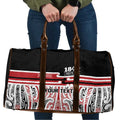 Personalised Toitu Te Tiriti Aotearoa 1840 Travel Bag Red Kowhaiwhai Puhoro - Aussie Hoodie