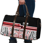Personalised Toitu Te Tiriti Aotearoa 1840 Travel Bag Red Kowhaiwhai Puhoro - Aussie Hoodie