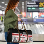 Personalised Toitu Te Tiriti Aotearoa 1840 Travel Bag Red Kowhaiwhai Puhoro - Aussie Hoodie