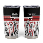 Personalised Toitu Te Tiriti Aotearoa 1840 Tumbler Cup Red Kowhaiwhai Puhoro - Aussie Hoodie