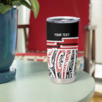 Personalised Toitu Te Tiriti Aotearoa 1840 Tumbler Cup Red Kowhaiwhai Puhoro - Aussie Hoodie