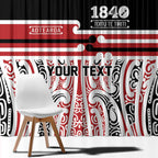 Personalised Toitu Te Tiriti Aotearoa 1840 Window Curtain Red Kowhaiwhai Puhoro - Aussie Hoodie
