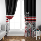 Personalised Toitu Te Tiriti Aotearoa 1840 Window Curtain Red Kowhaiwhai Puhoro - Aussie Hoodie