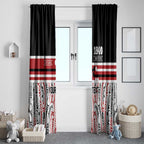 Personalised Toitu Te Tiriti Aotearoa 1840 Window Curtain Red Kowhaiwhai Puhoro - Aussie Hoodie