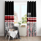 Personalised Toitu Te Tiriti Aotearoa 1840 Window Curtain Red Kowhaiwhai Puhoro - Aussie Hoodie