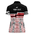 Personalised Toitu Te Tiriti Aotearoa 1840 Women Polo Shirt Red Kowhaiwhai Puhoro - Aussie Hoodie