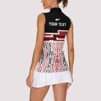 Personalised Toitu Te Tiriti Aotearoa 1840 Women Sleeveless Polo Shirt Red Kowhaiwhai Puhoro - Aussie Hoodie
