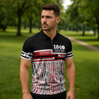 Personalised Toitu Te Tiriti Aotearoa 1840 Zipper Polo Shirt Red Kowhaiwhai Puhoro - Aussie Hoodie