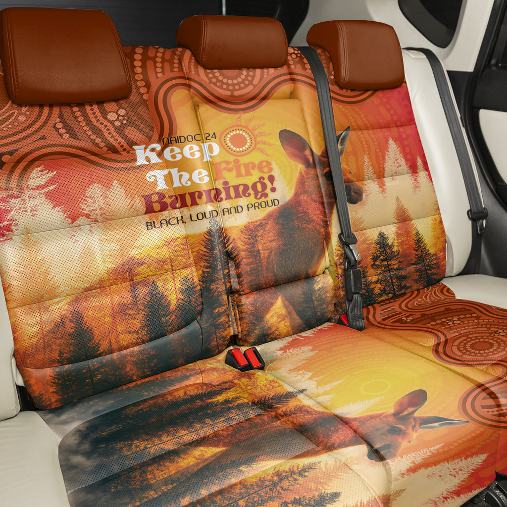 Australian Kangaroo Forests NAIDOC 2024 Back Car Seat Cover Aboriginal Art Style