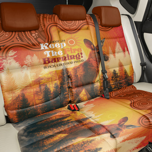Australian Kangaroo Forests NAIDOC 2024 Back Car Seat Cover Aboriginal Art Style