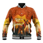 Australian Kangaroo Forests NAIDOC 2024 Baseball Jacket Aboriginal Art Style