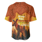 Australian Kangaroo Forests NAIDOC 2024 Baseball Jersey Aboriginal Art Style