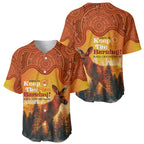Australian Kangaroo Forests NAIDOC 2024 Baseball Jersey Aboriginal Art Style