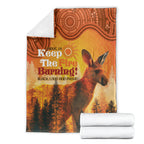 Australian Kangaroo Forests NAIDOC 2024 Blanket Aboriginal Art Style