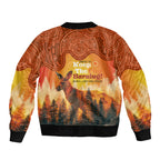 Australian Kangaroo Forests NAIDOC 2024 Bomber Jacket Aboriginal Art Style
