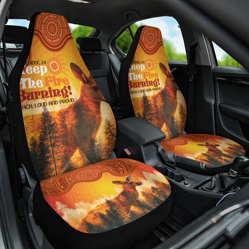 Australian Kangaroo Forests NAIDOC 2024 Car Seat Cover Aboriginal Art Style