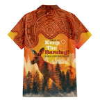 Australian Kangaroo Forests NAIDOC 2024 Family Matching Mermaid Dress and Hawaiian Shirt Aboriginal Art Style