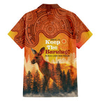 Australian Kangaroo Forests NAIDOC 2024 Family Matching Tank Maxi Dress and Hawaiian Shirt Aboriginal Art Style