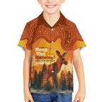 Australian Kangaroo Forests NAIDOC 2024 Hawaiian Shirt Aboriginal Art Style