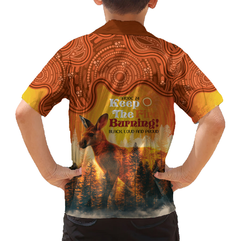 Australian Kangaroo Forests NAIDOC 2024 Hawaiian Shirt Aboriginal Art Style