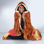 Australian Kangaroo Forests NAIDOC 2024 Hooded Blanket Aboriginal Art Style