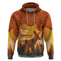 Australian Kangaroo Forests NAIDOC 2024 Hoodie Aboriginal Art Style