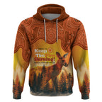 Australian Kangaroo Forests NAIDOC 2024 Hoodie Aboriginal Art Style