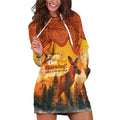 Australian Kangaroo Forests NAIDOC 2024 Hoodie Dress Aboriginal Art Style