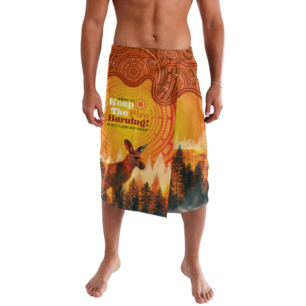 Australian Kangaroo Forests NAIDOC 2024 Lavalava Aboriginal Art Style