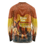 Australian Kangaroo Forests NAIDOC 2024 Long Sleeve Shirt Aboriginal Art Style