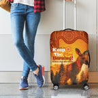 Australian Kangaroo Forests NAIDOC 2024 Luggage Cover Aboriginal Art Style