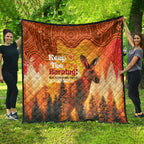Australian Kangaroo Forests NAIDOC 2024 Quilt Aboriginal Art Style
