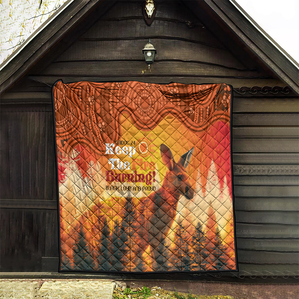 Australian Kangaroo Forests NAIDOC 2024 Quilt Aboriginal Art Style