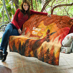 Australian Kangaroo Forests NAIDOC 2024 Quilt Aboriginal Art Style
