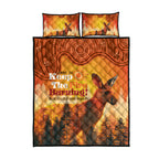 Australian Kangaroo Forests NAIDOC 2024 Quilt Bed Set Aboriginal Art Style