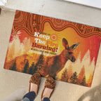 Australian Kangaroo Forests NAIDOC 2024 Rubber Doormat Aboriginal Art Style