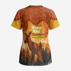 Australian Kangaroo Forests NAIDOC 2024 Scrub Top Aboriginal Art Style - Aussie Hoodie