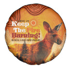 Australian Kangaroo Forests NAIDOC 2024 Spare Tire Cover Aboriginal Art Style