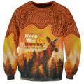 Australian Kangaroo Forests NAIDOC 2024 Sweatshirt Aboriginal Art Style